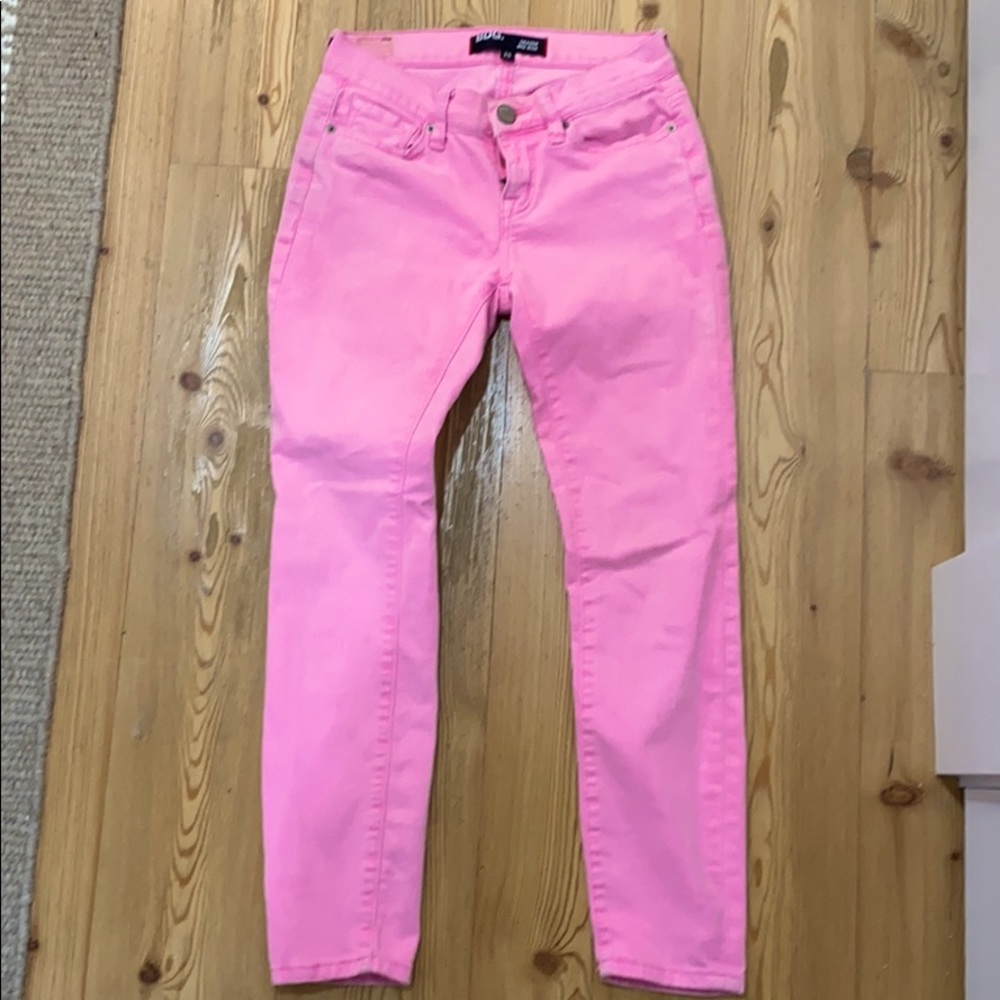 BDG hot pink skinny jeans